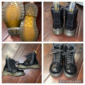 Toddler Girls Patent Leather Doc Martens